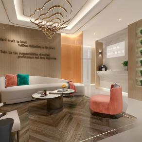 现代美容院 等候区